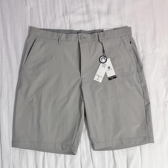 Kenneth Cole Golf Shorts Size 38 Lightweight Water Resistant Grey NWT - Picture 1 of 7